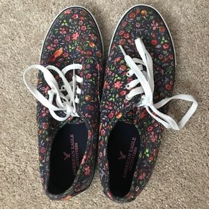 American Eagle Floral Sneaks
